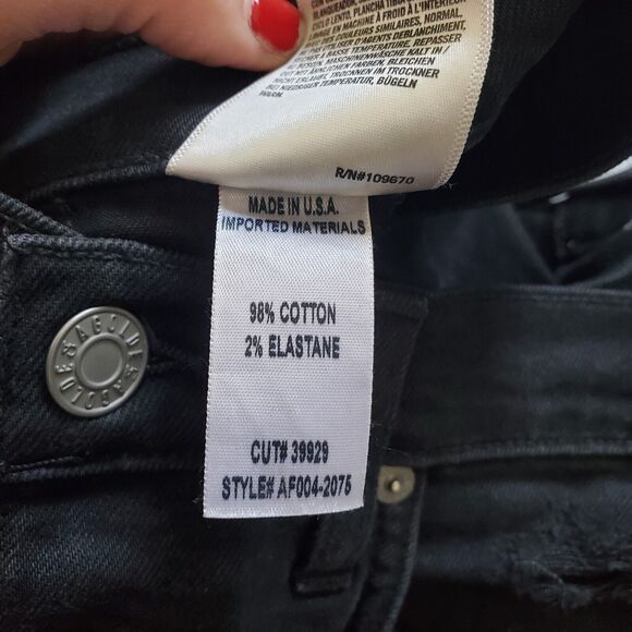 Agolde x Ferg Jeans Mens 32 Black Skinny Leg Distressed - Picture 10 of 13